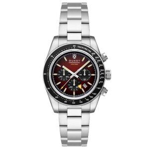 NWT Authentic Duxot Vitesse Chronograph Quartz Red Dial Men's Watch